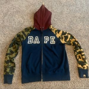 Original one of a kind large bathing ape hoodie.